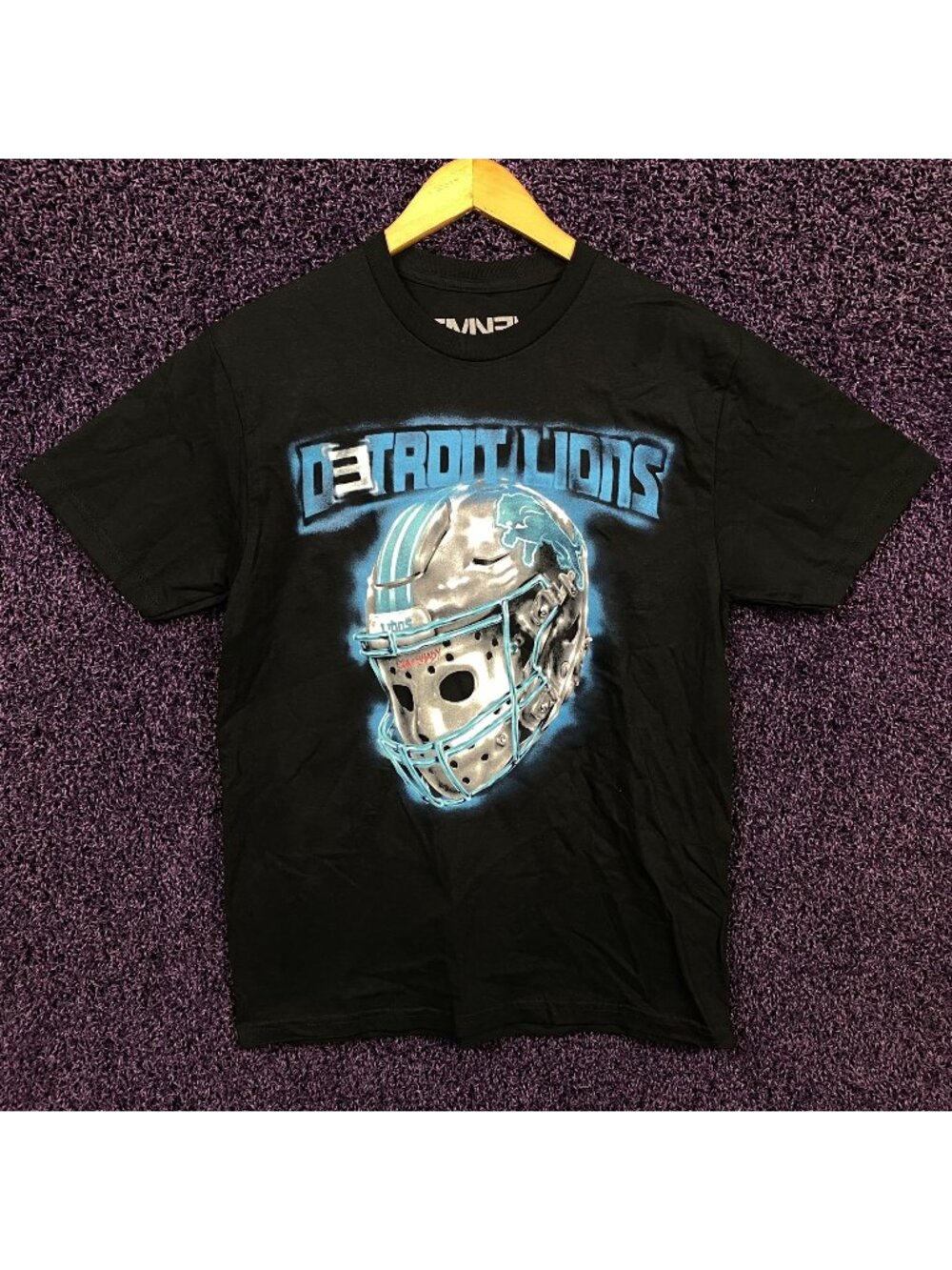 Detroit Lions Helmet X All Grit 313 Eminem T-shirt size Medium